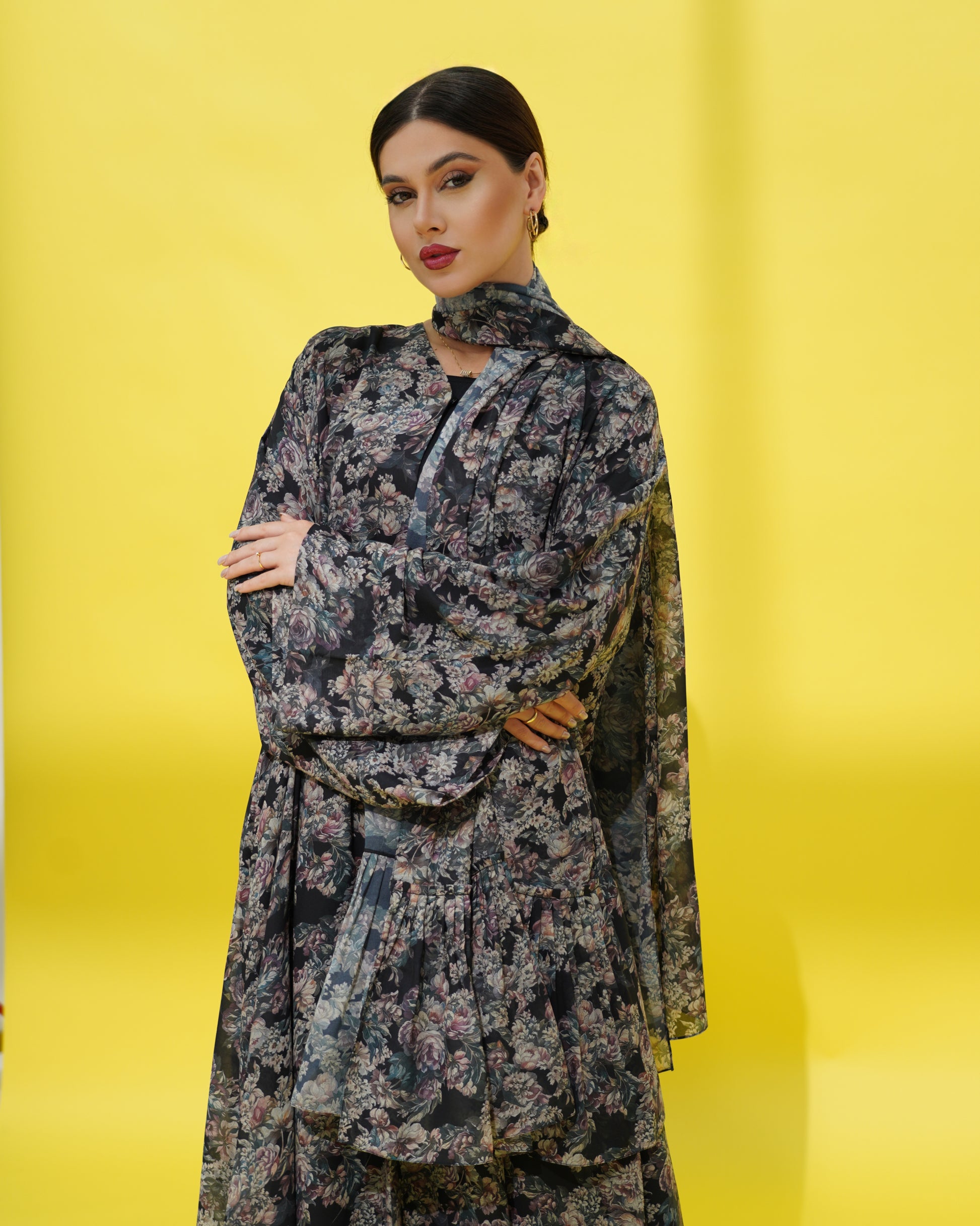 Delilah  Chiffon Abaya