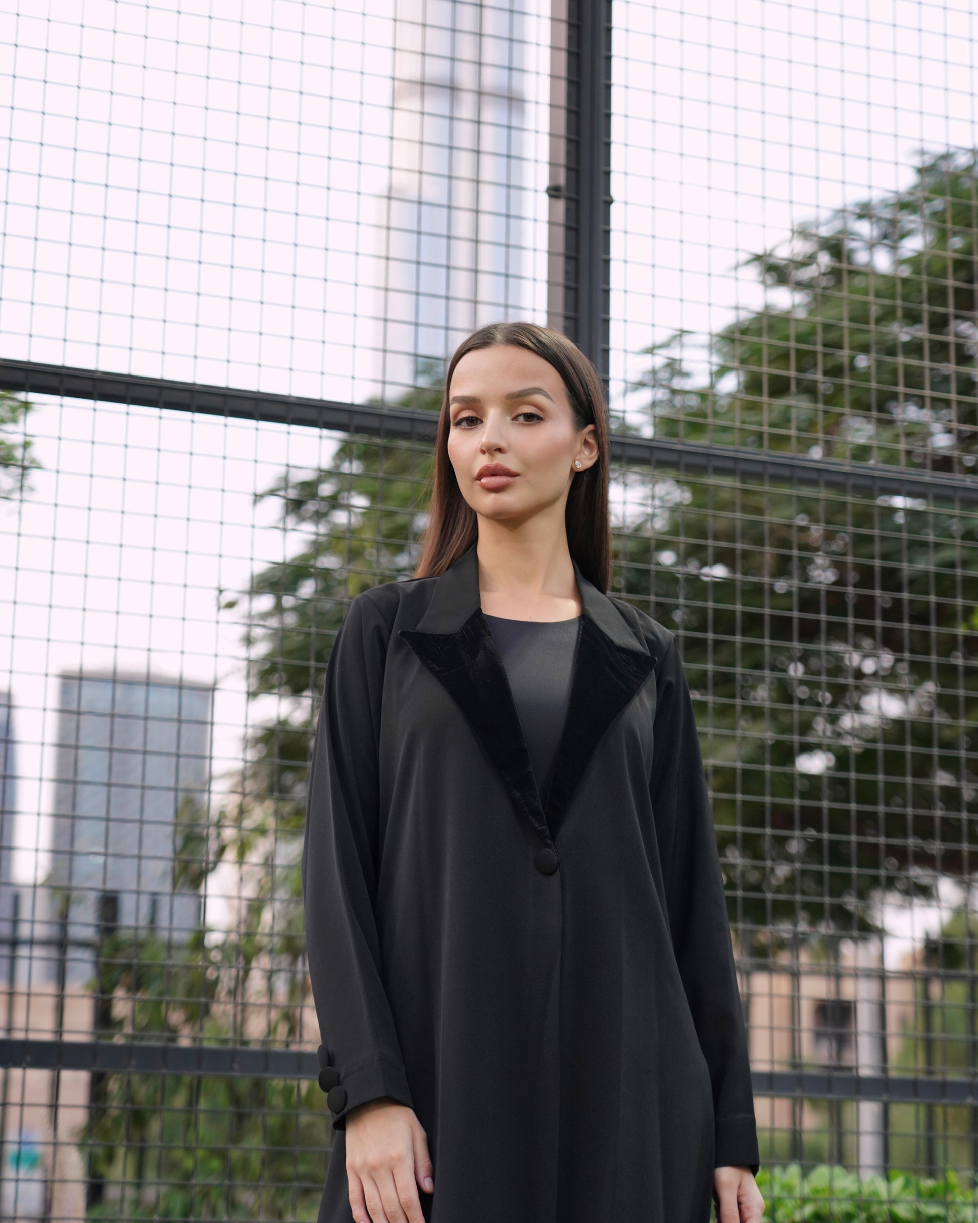 Blazer velvet black