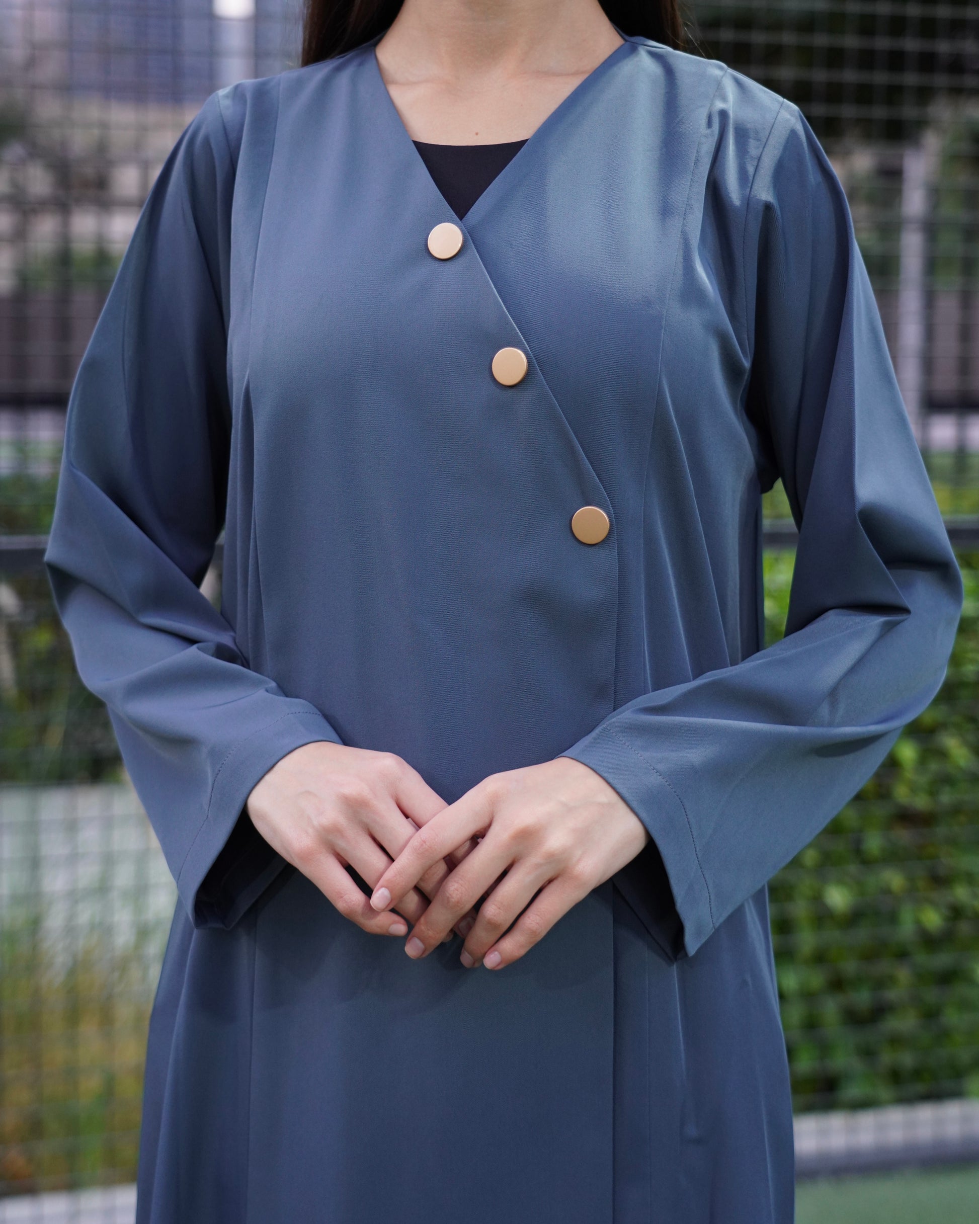 Zaina steel grey blue