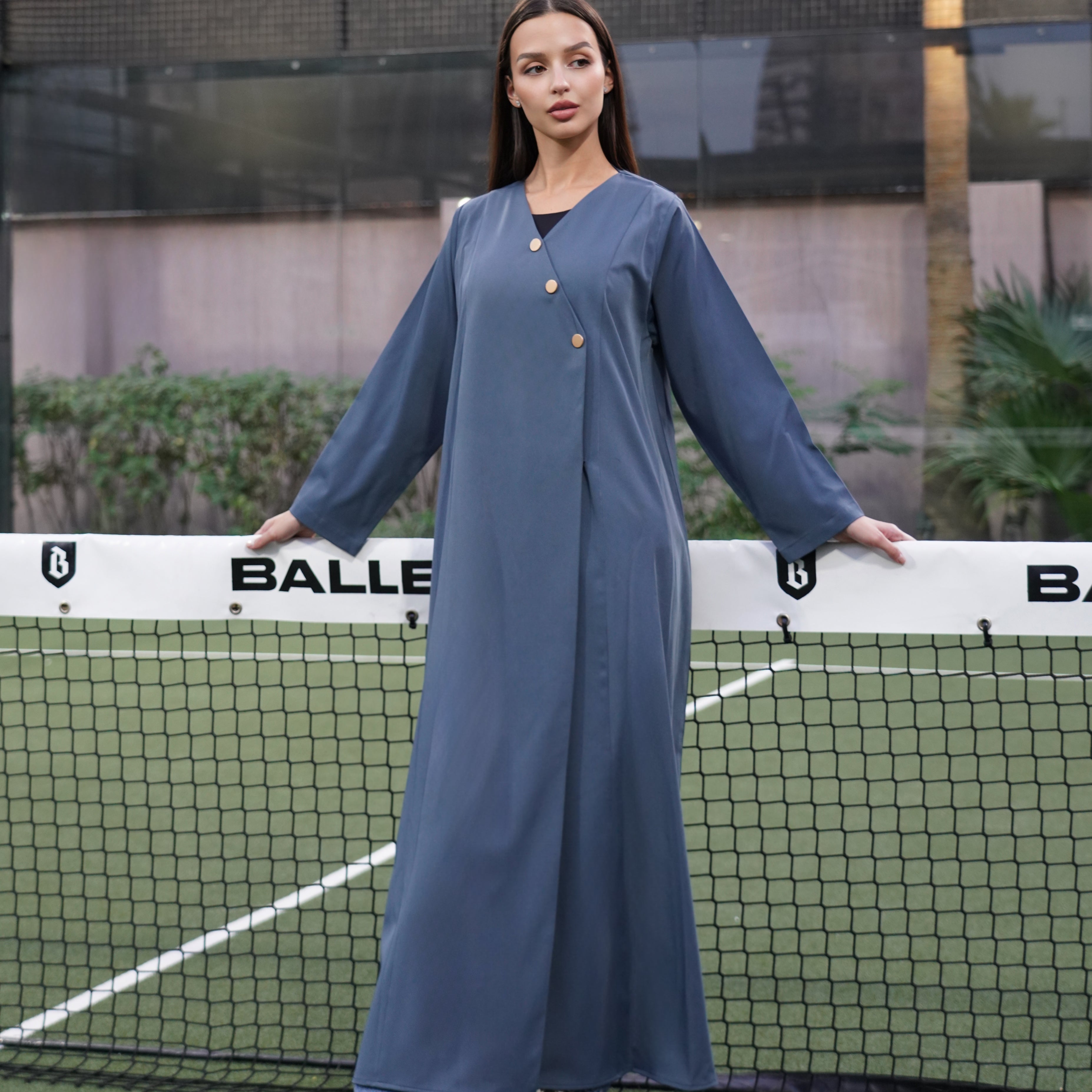 Zaina steel grey blue