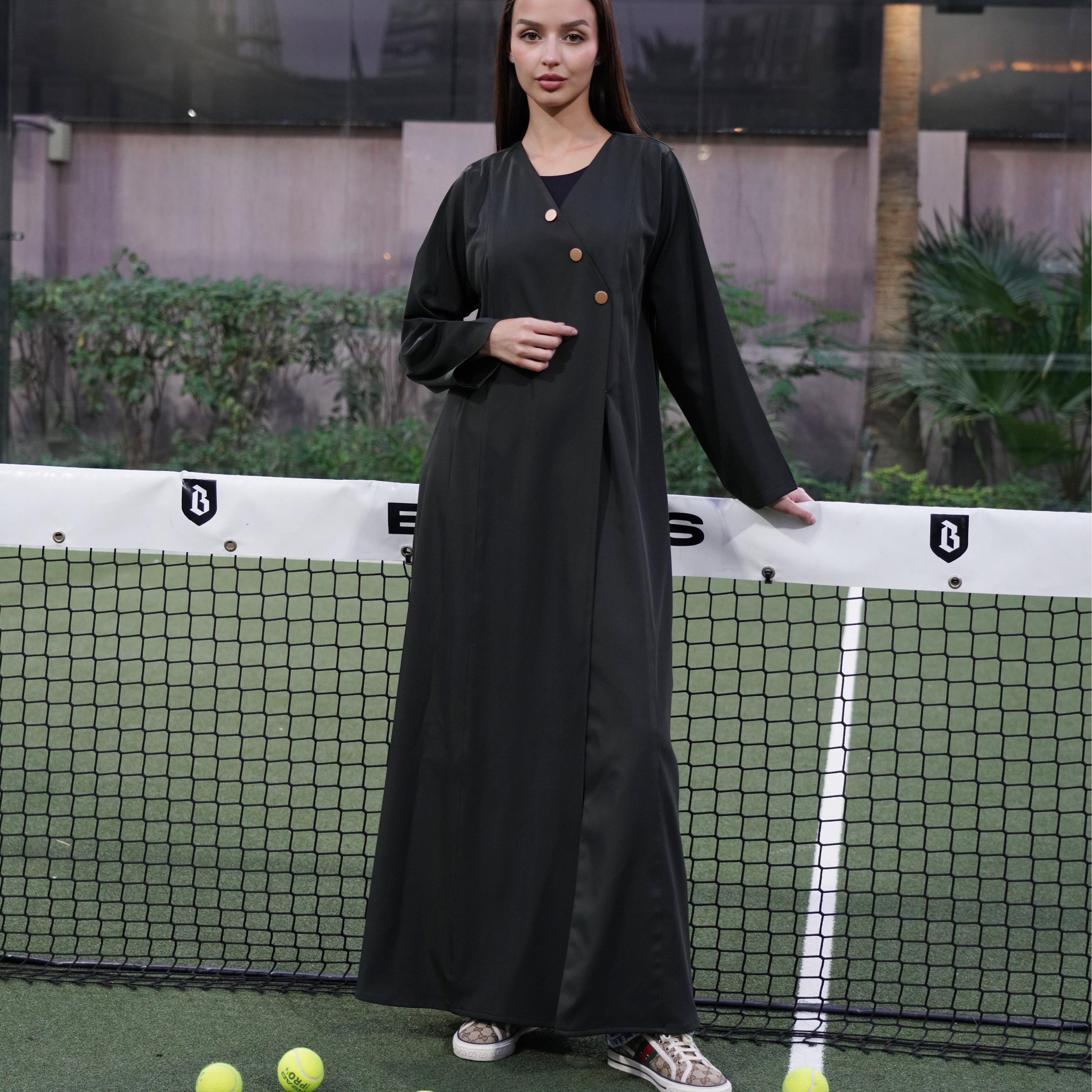 Zaina Deep Olive Green
