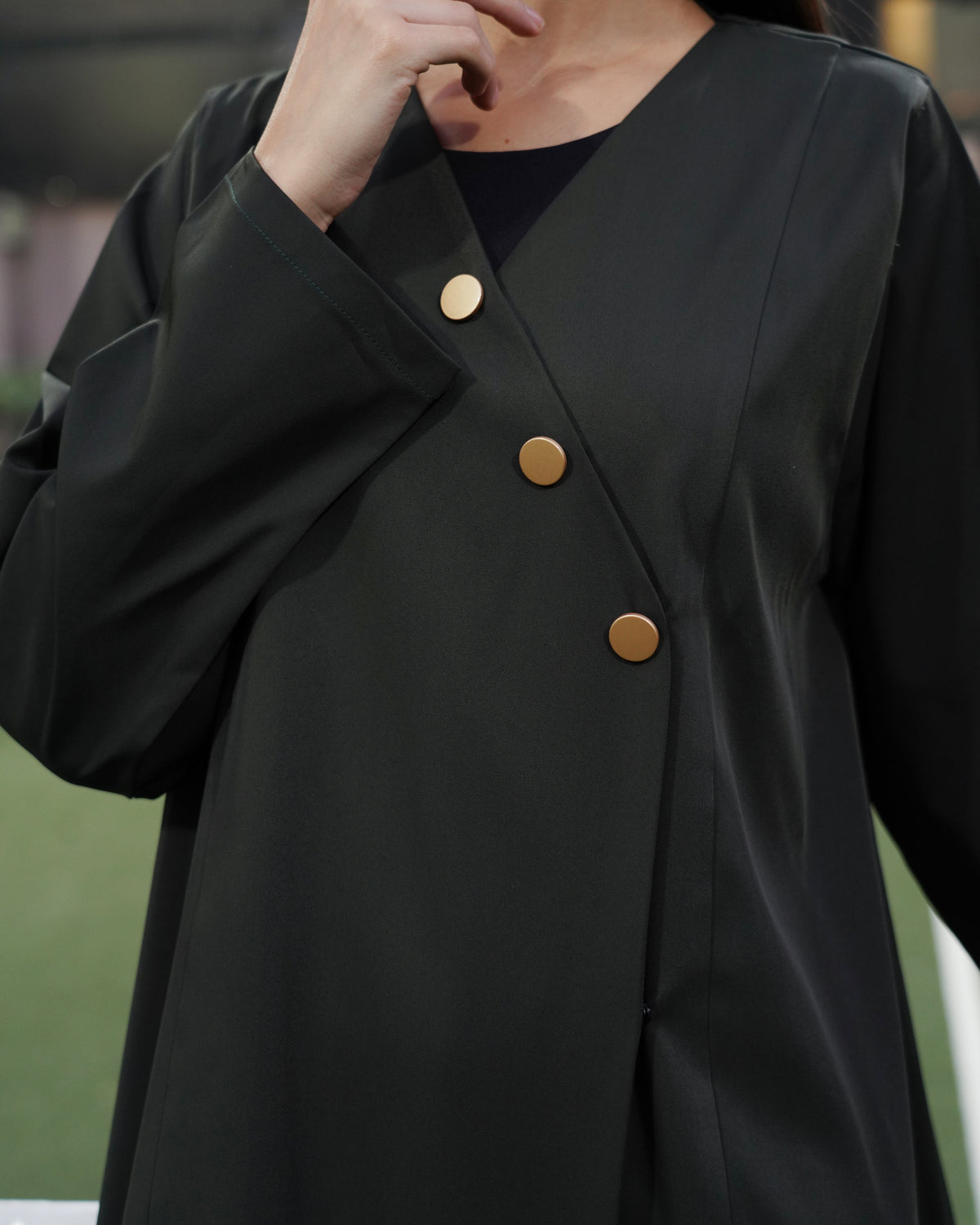 Zaina Deep Olive Green