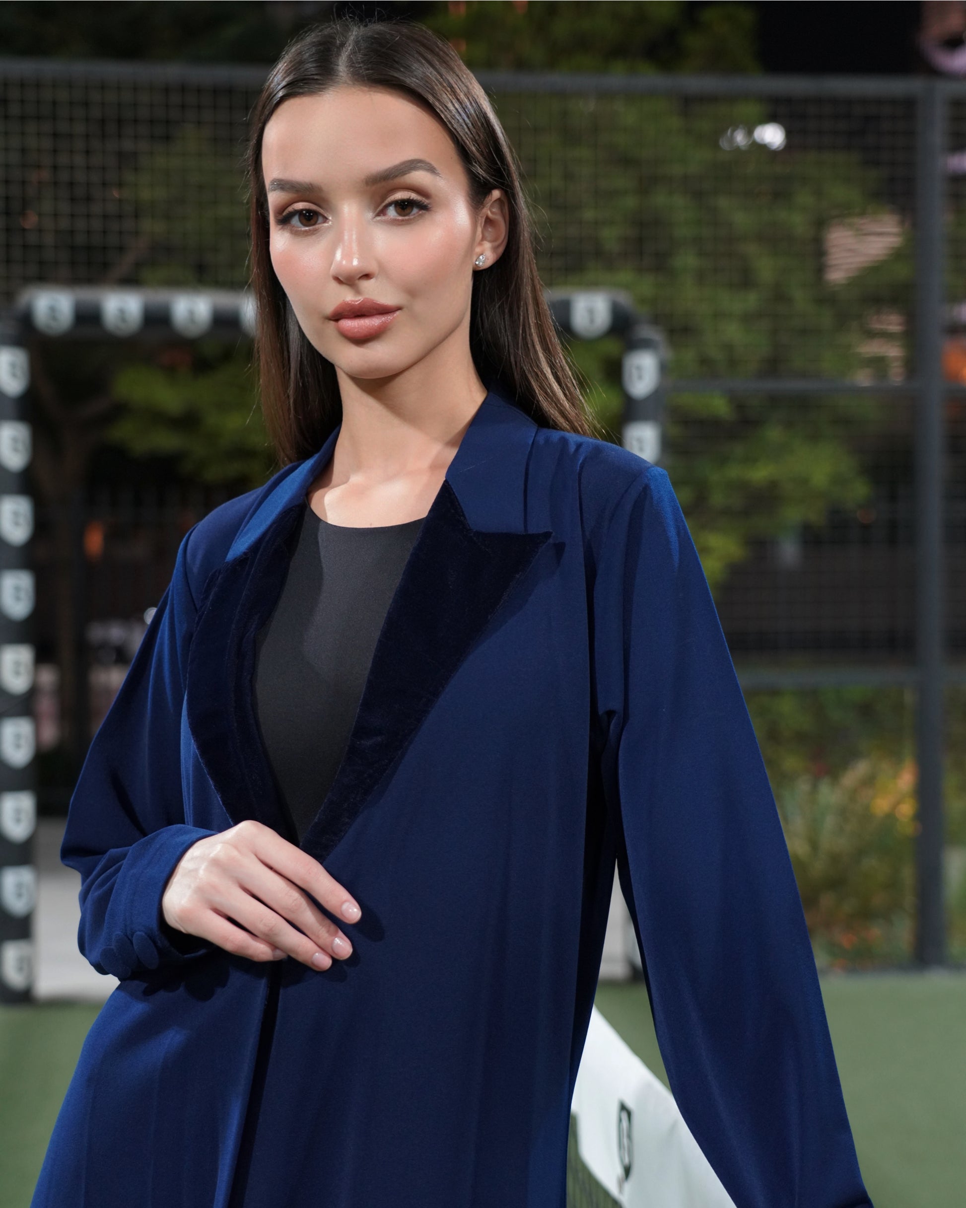 Blazer velvet navy