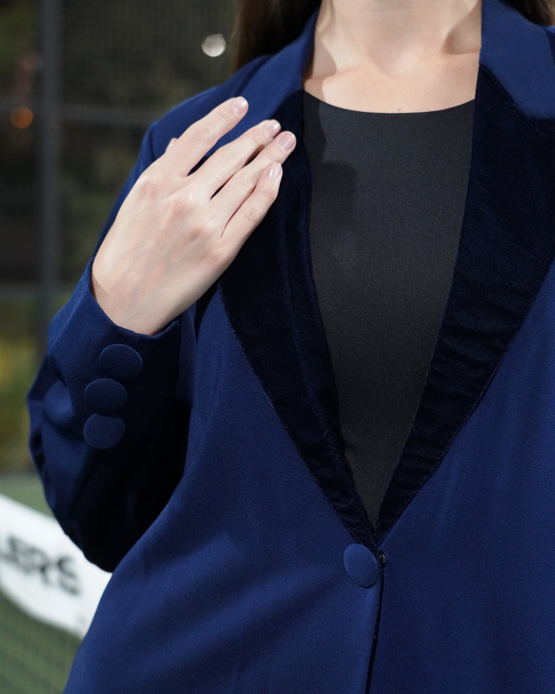 Blazer velvet navy