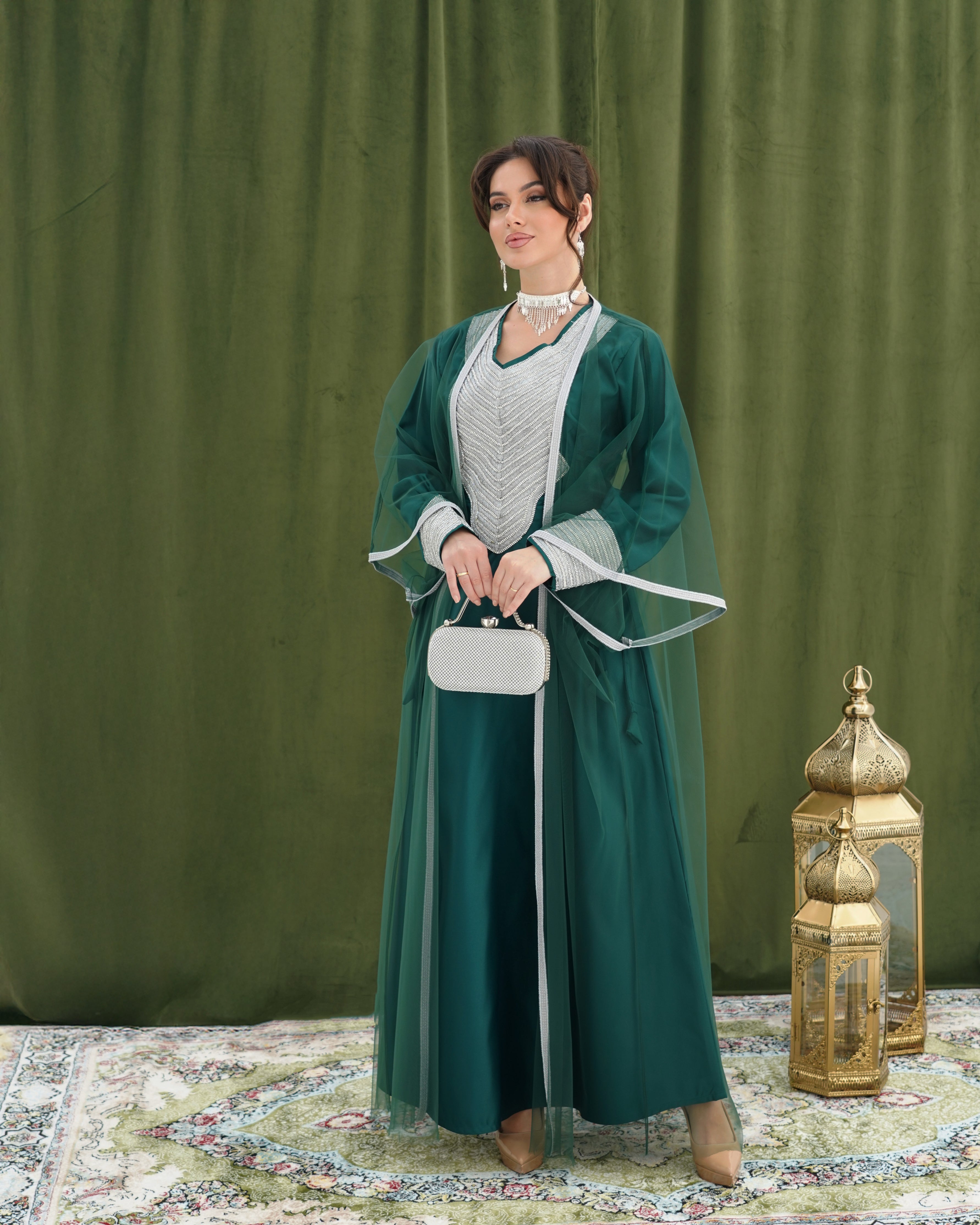 Sheikha Dark Teal Green