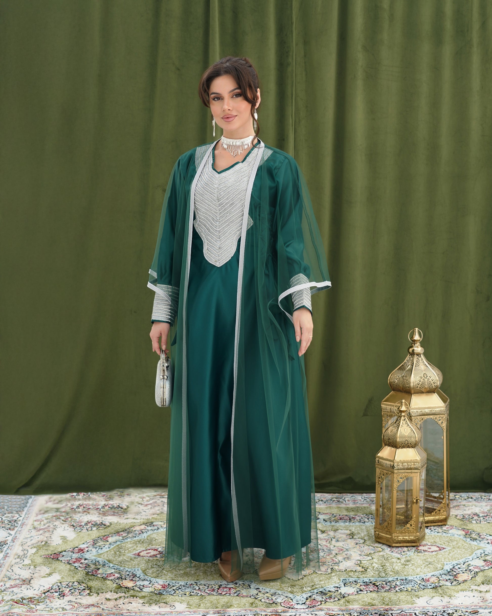 Sheikha Dark Teal Green