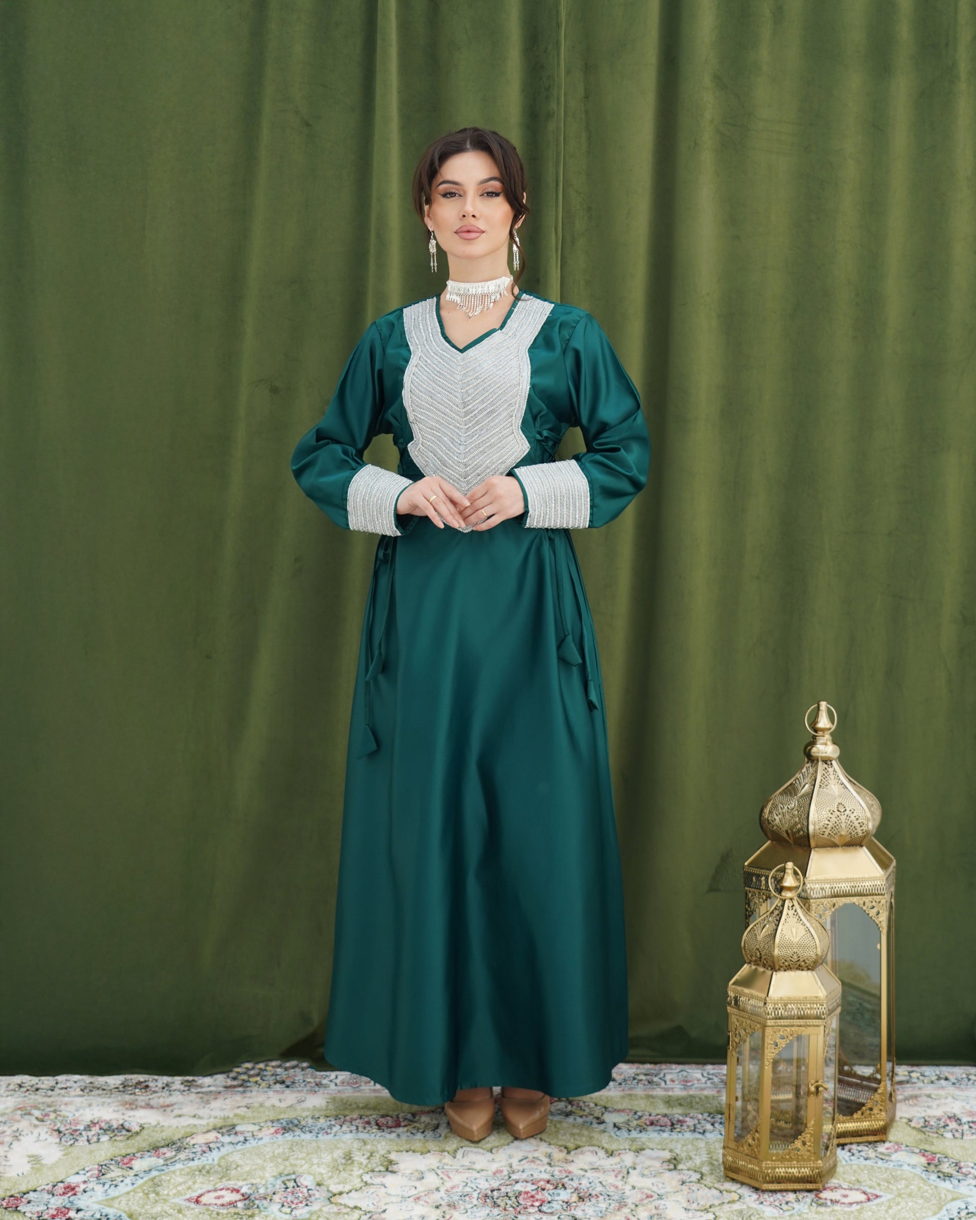 Sheikha Dark Teal Green