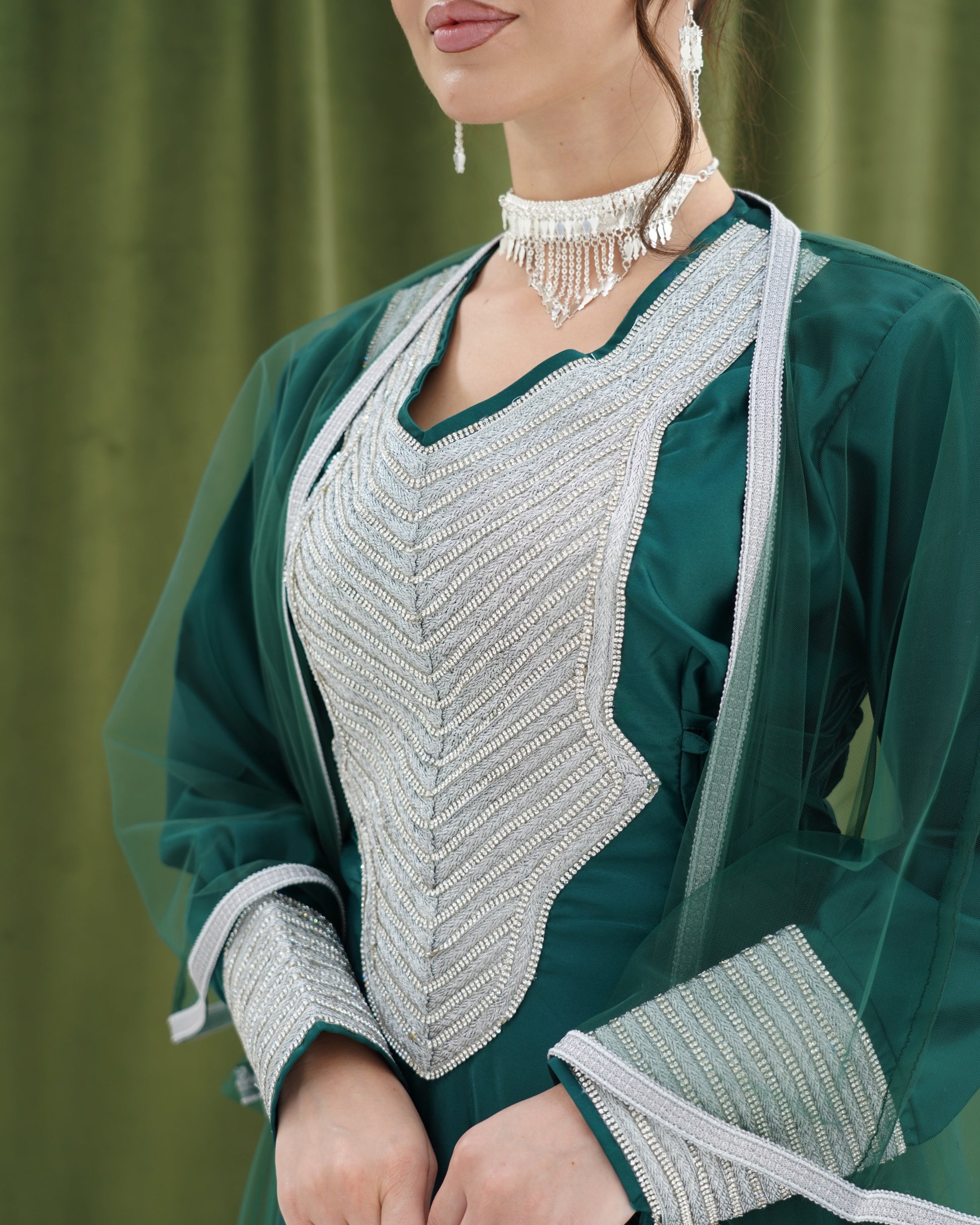 Sheikha Dark Teal Green