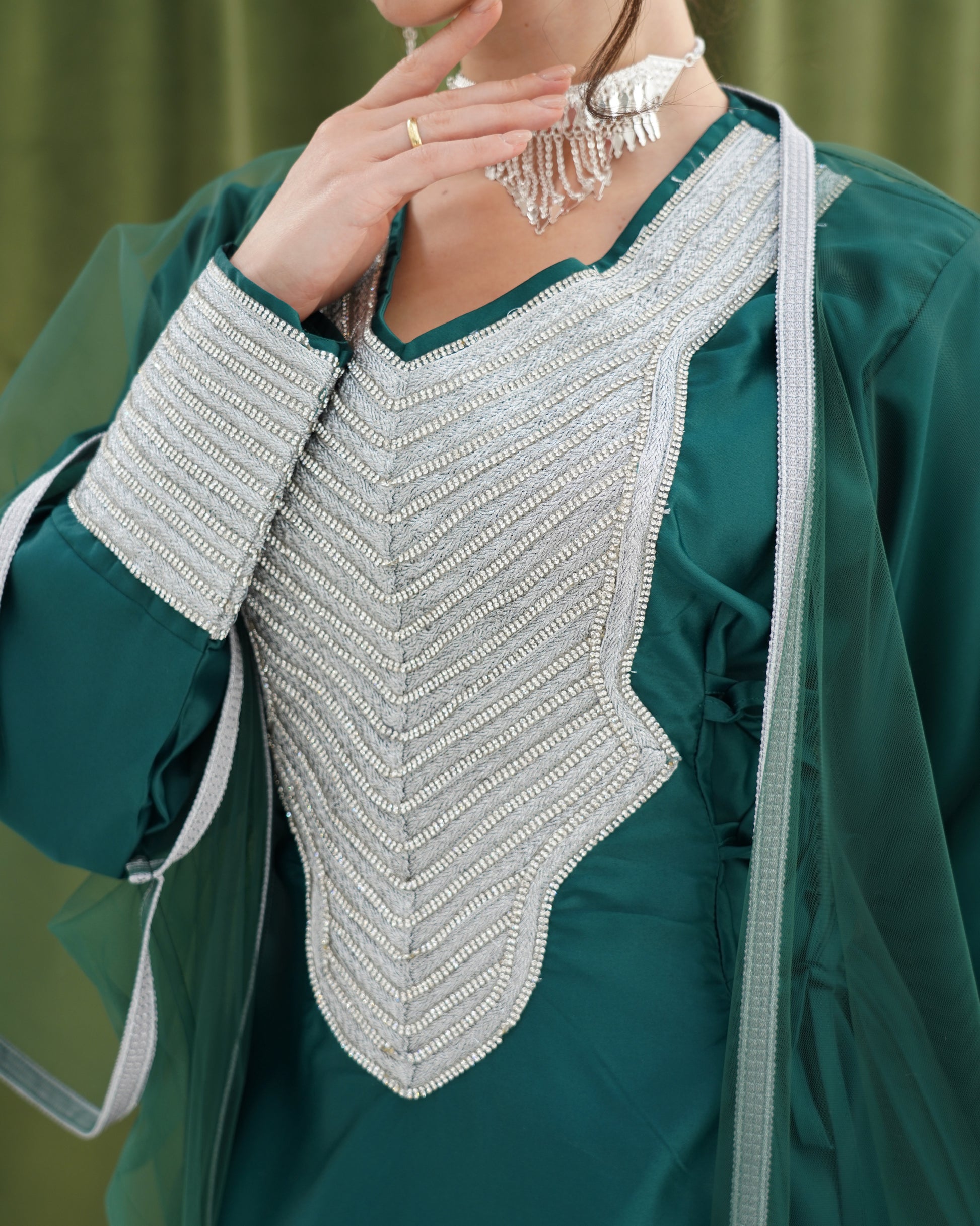 Sheikha Dark Teal Green