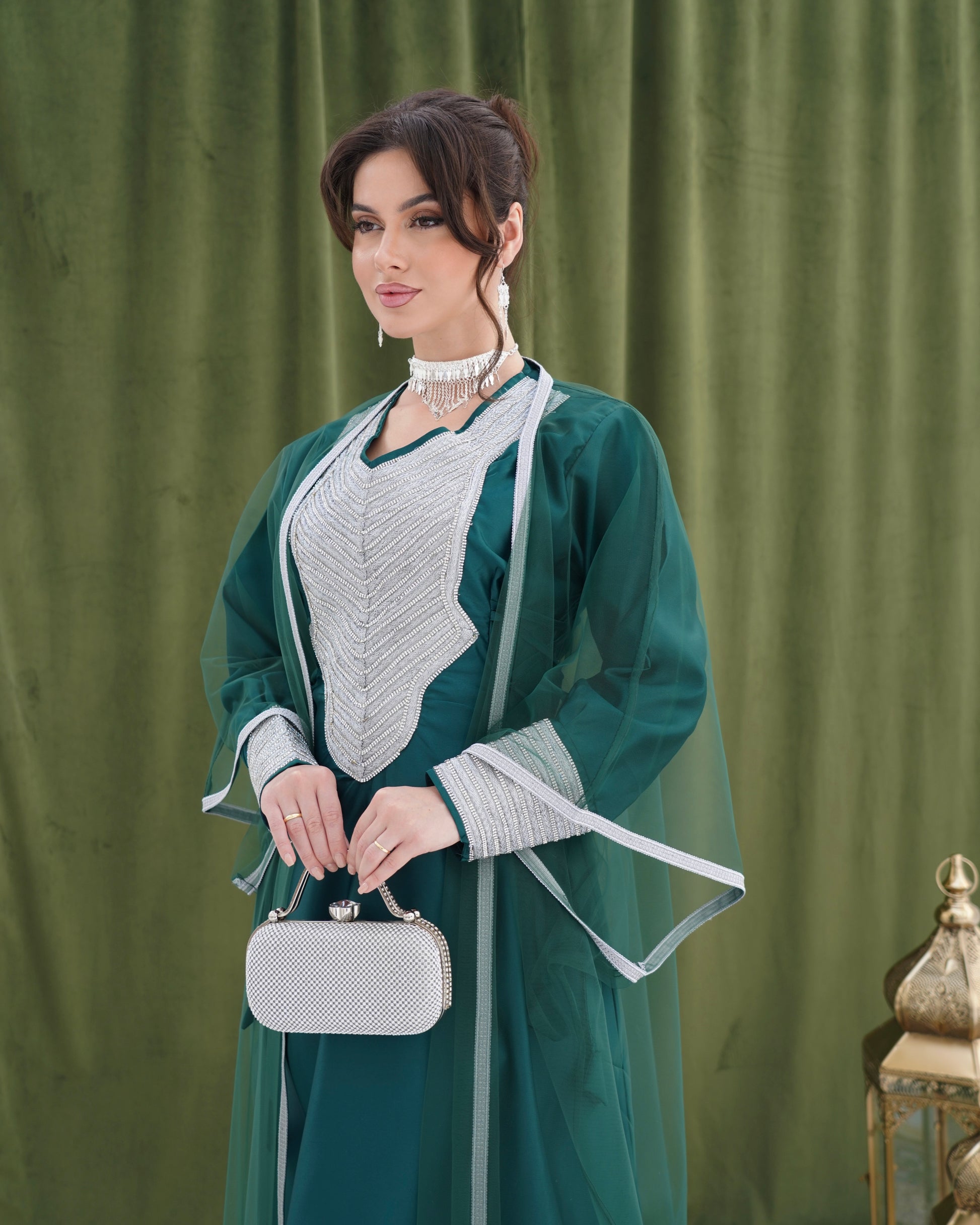 Sheikha Dark Teal Green