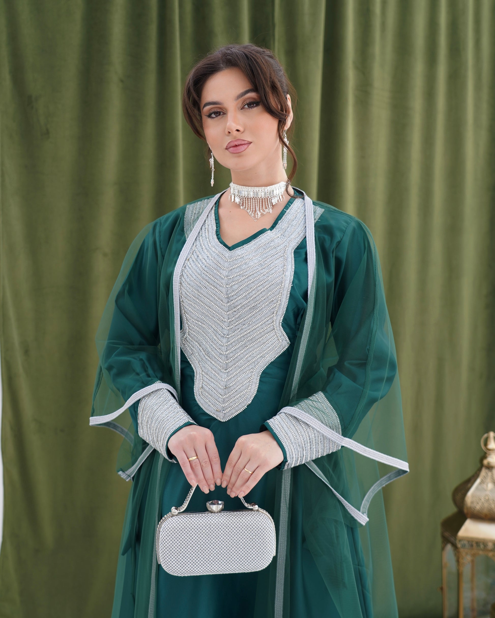 Sheikha Dark Teal Green